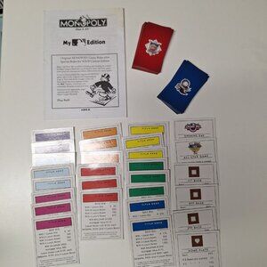 Monopoly My MLB 2006 Board Game Replacement Deed Cards Instructions Blank Custom
